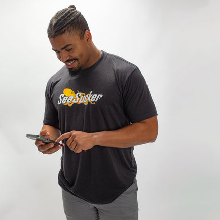 SeaSucker Logo Tee - Heather Black